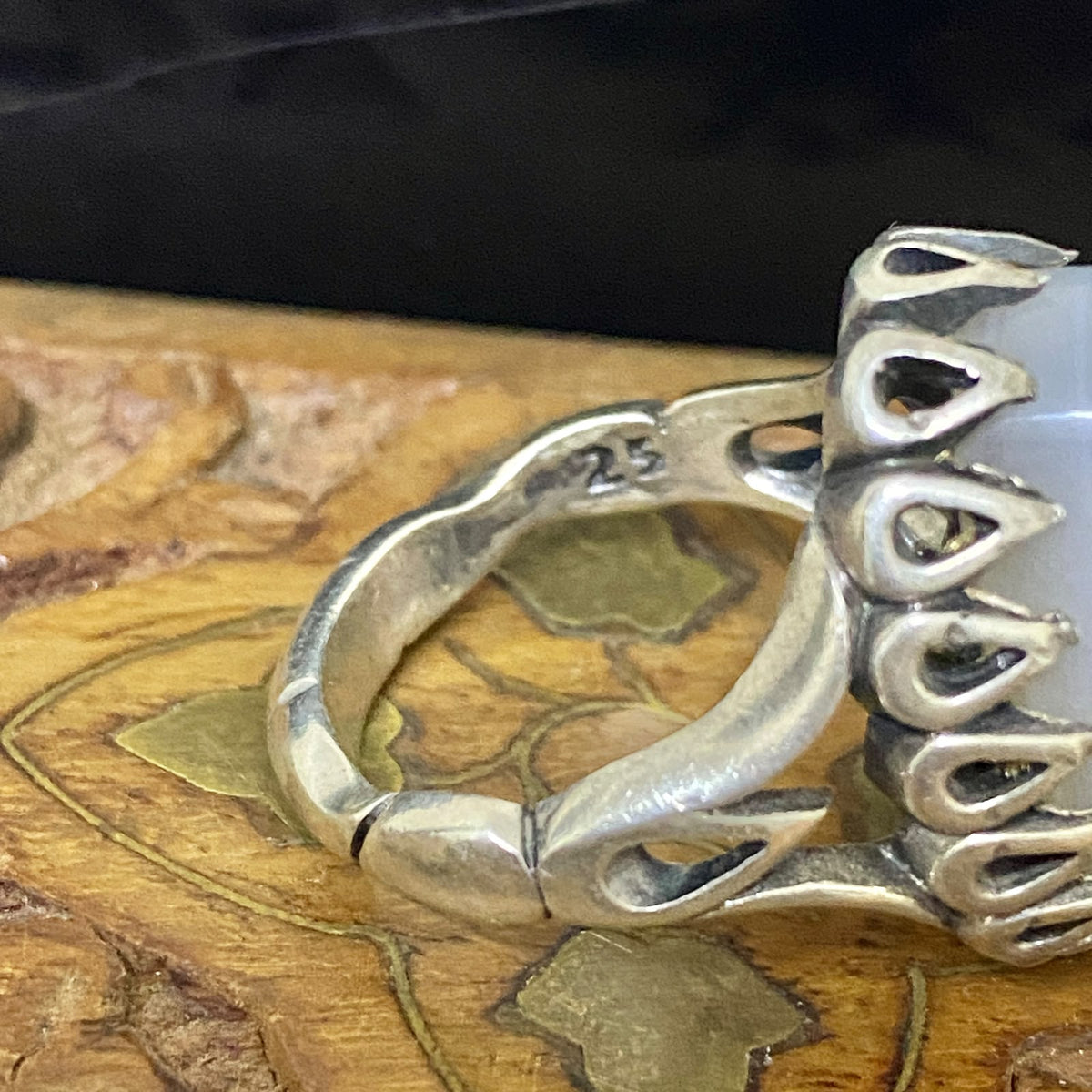 Natural Yemeni Baqrani Aqeeq Ring Handcrafted Black And White Jaz Agate 925 Sterling Silver Gemstone Jewelry For Men