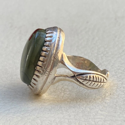 Natural Yemeni Blood Red Agate Mens Ring | 925 Sterling Silver Gemstone