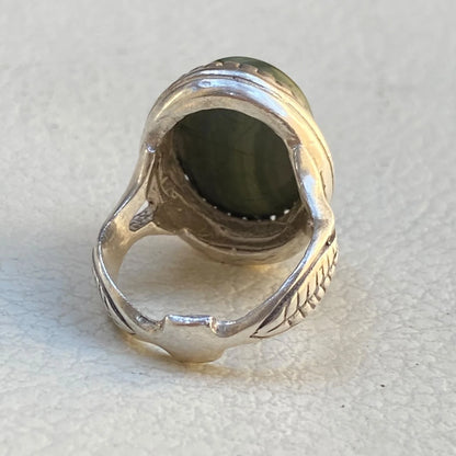 Natural Yemeni Blood Red Agate Mens Ring | 925 Sterling Silver Gemstone